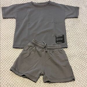Zara Kids Charcoal Matching Set